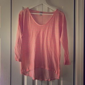 J CREW striped top size M